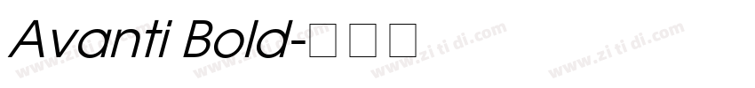 Avanti Bold字体转换